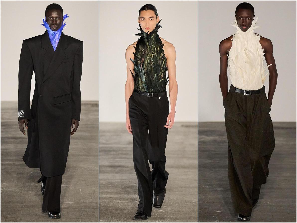 תצוגת סתיו-חורף 2026-27 לגברים של אגולאב בשבוע האופנה בפריז