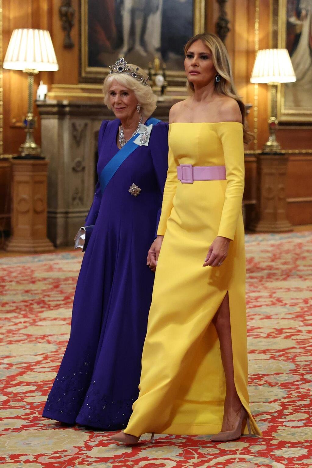 מלניה טראמפ והמלכה קמילה בטירת וינדזור, 2025