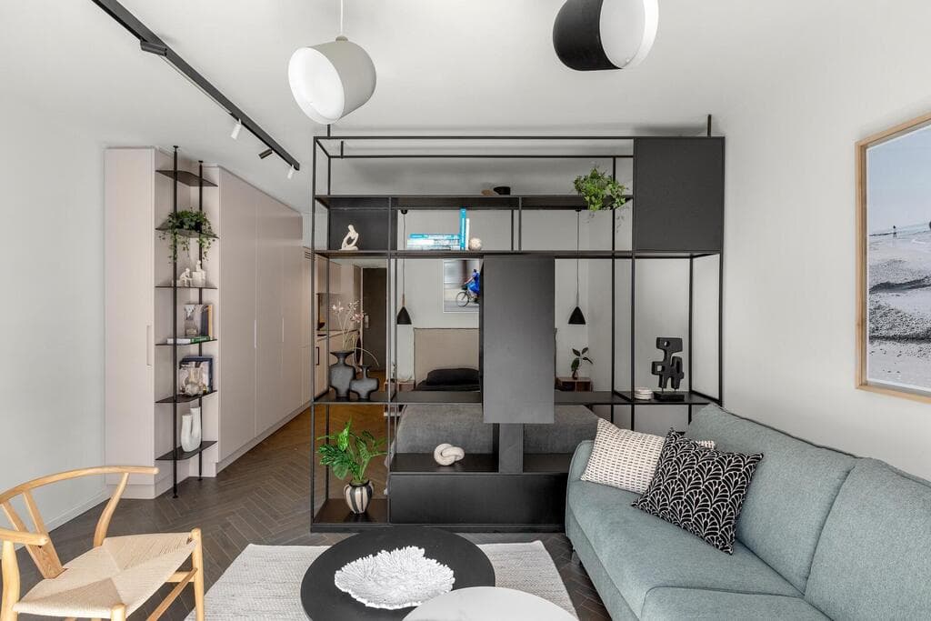 דירת סטודיו בפלורנטין, עיצוב: נורית גפן