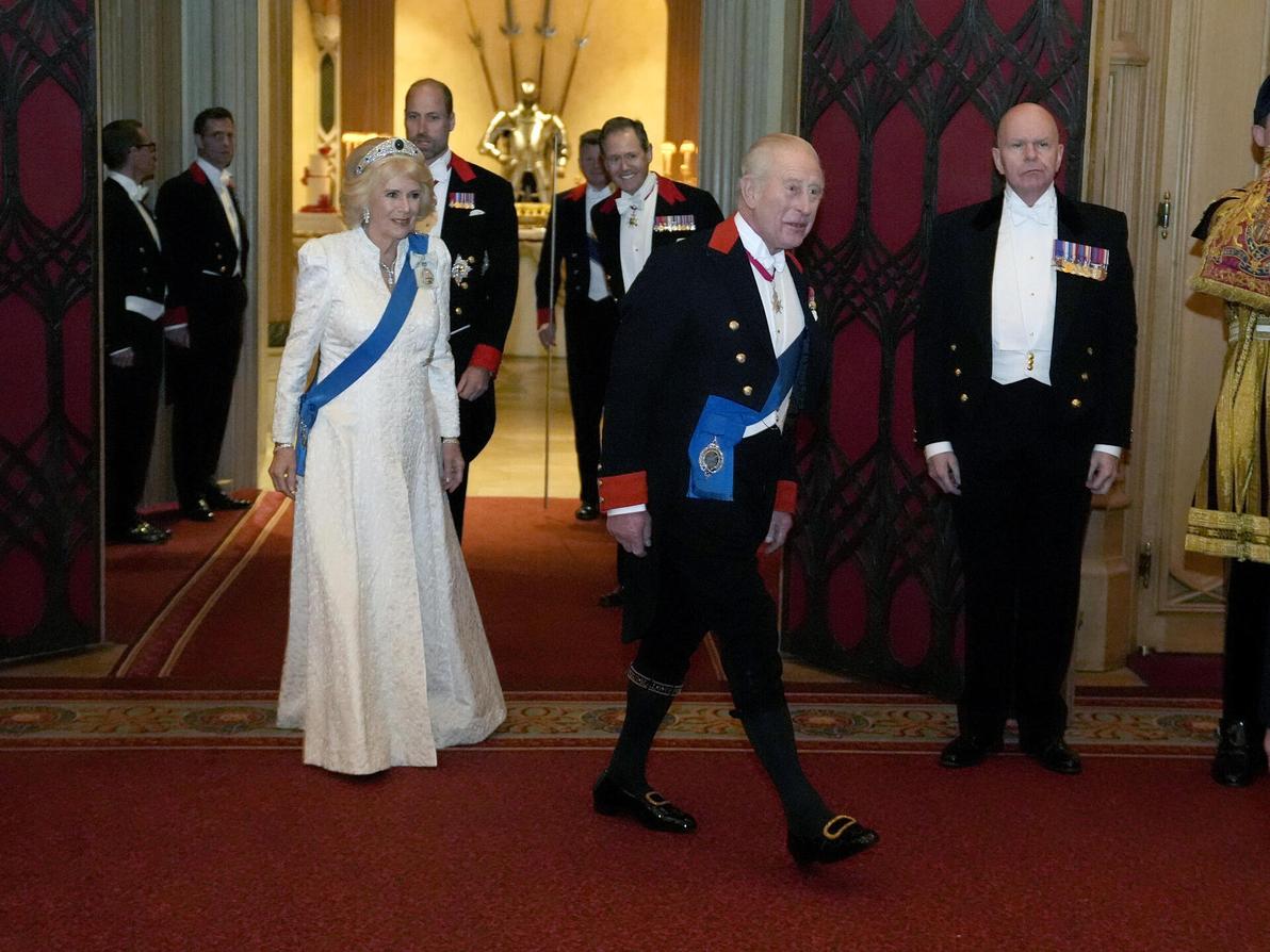 המלך צ'ארלס והמלכה קמילה בקבלת פנים דיפלומטית בטירת וינדזור, 2025