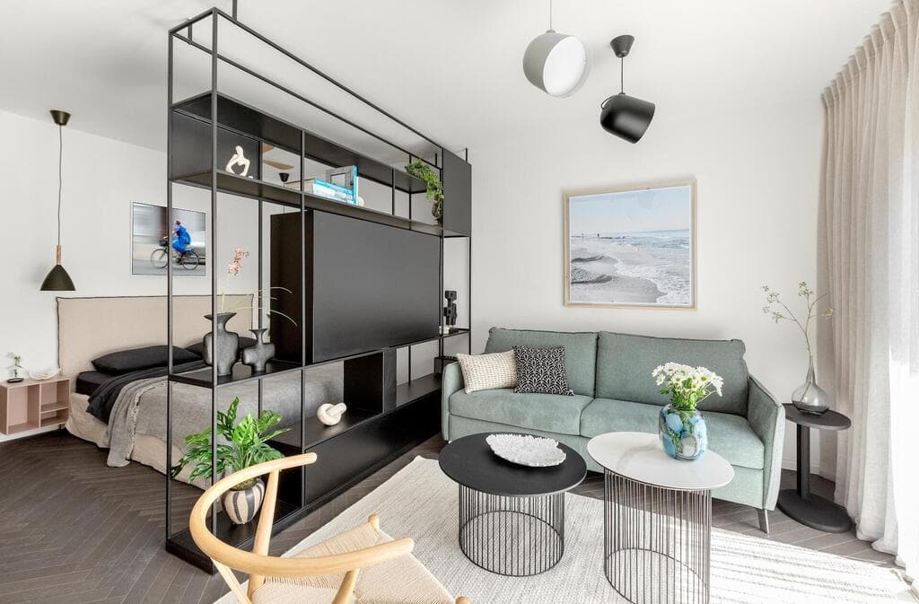 דירת סטודיו בפלורנטין, עיצוב: נורית גפן