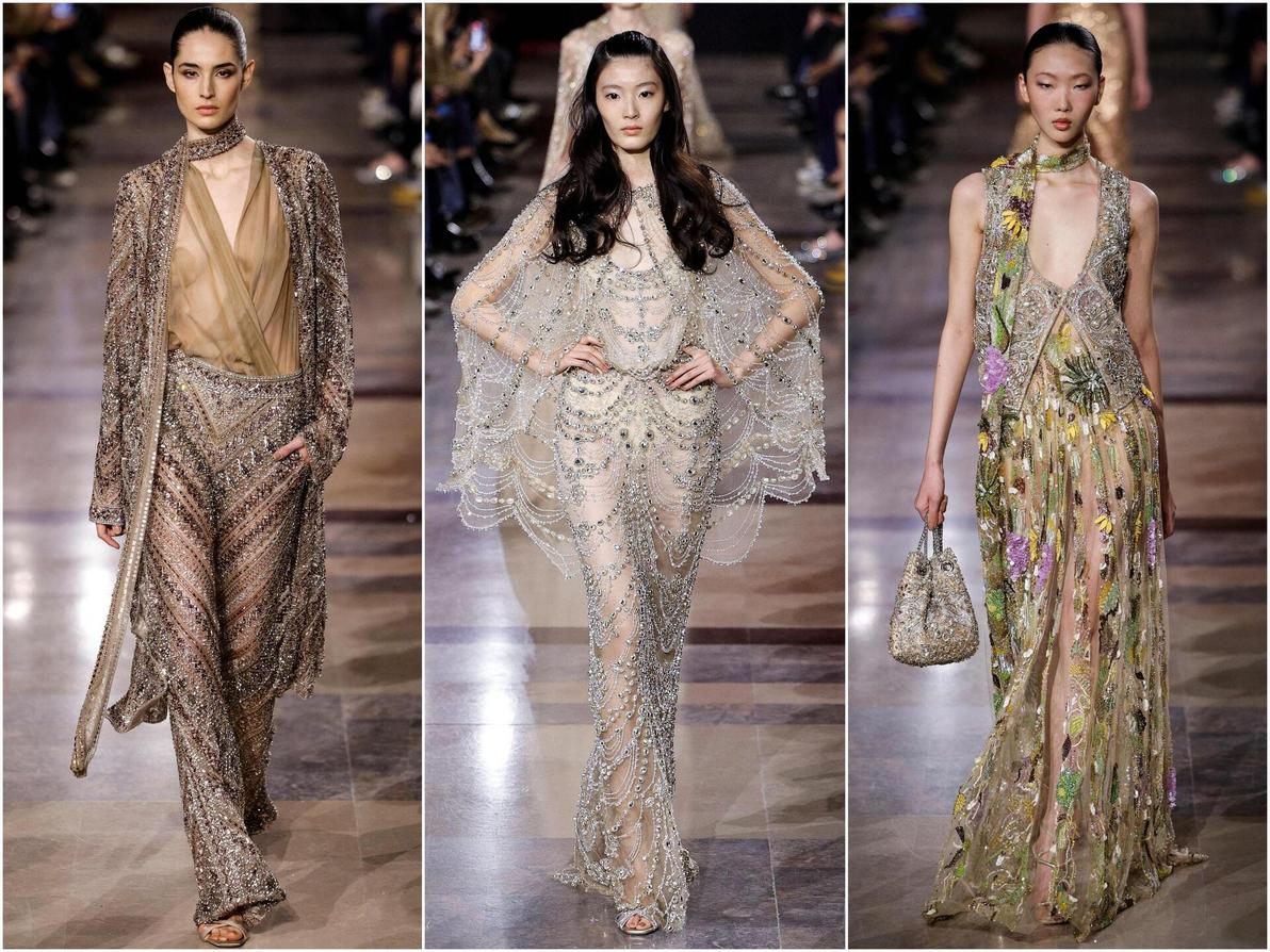 תצוגת הוט קוטור לאביב-קיץ 2026 של אלי סאאב בפריז