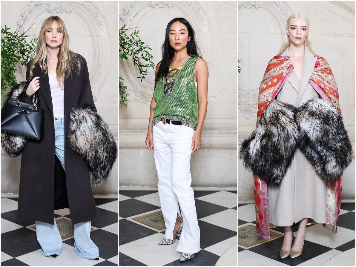 אניה טיילור ג'וי, גרטה לי וג'ניפר לורנס בתצוגת הוט קוטור לאביב-קיץ 2026 של דיור בפריז