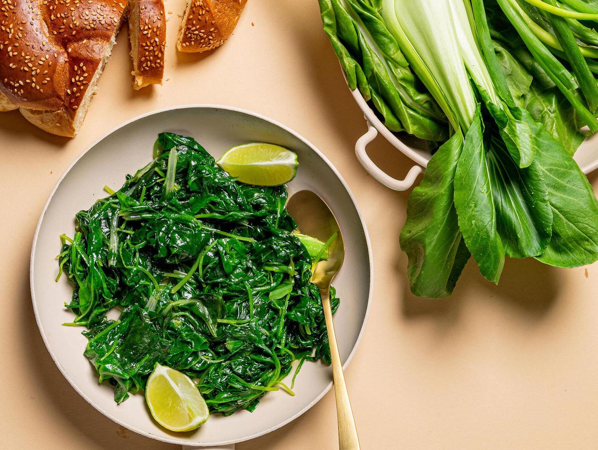 סלט ירוקים חם