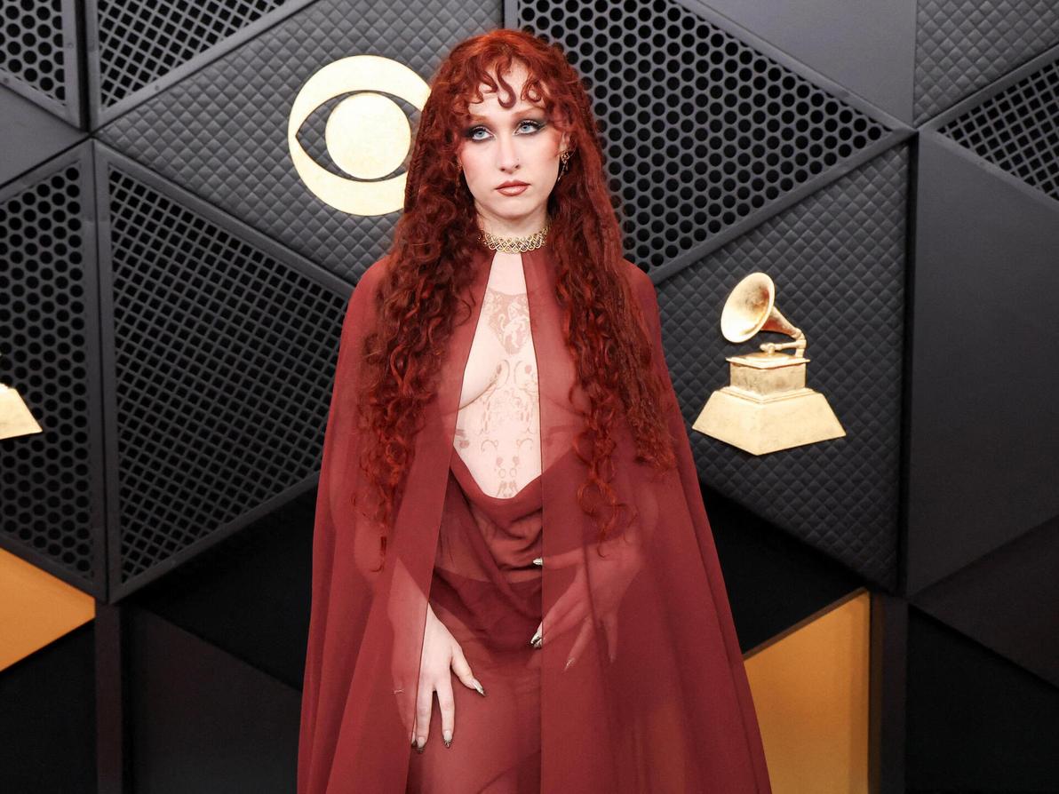 צ'אפל רואן לובשת מוגלר בטקס הגראמי (צילום: REUTERS/Mario Anzuoni) צ'אפל רואן בטקס הגראמי, 2026