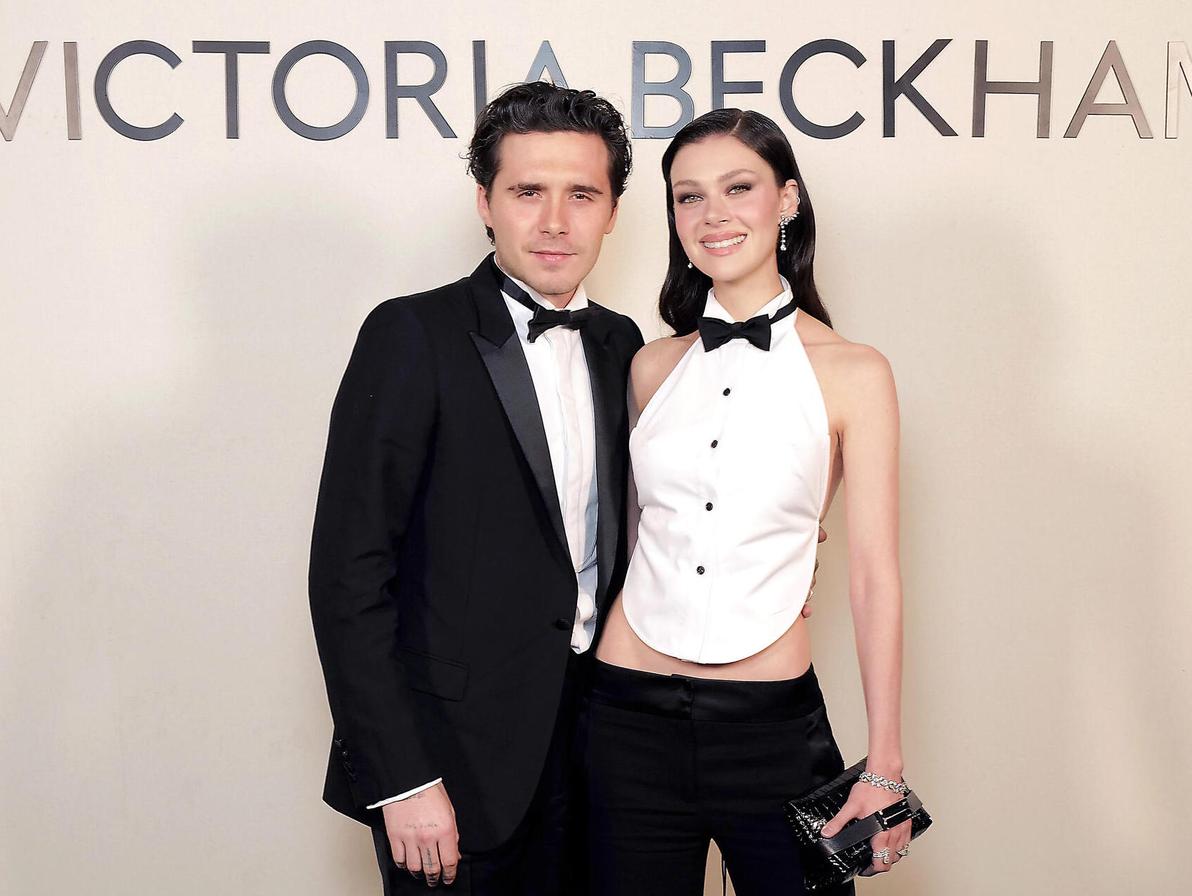 ברוקלין בקהאם ובת זוגו ניקולה פלץ