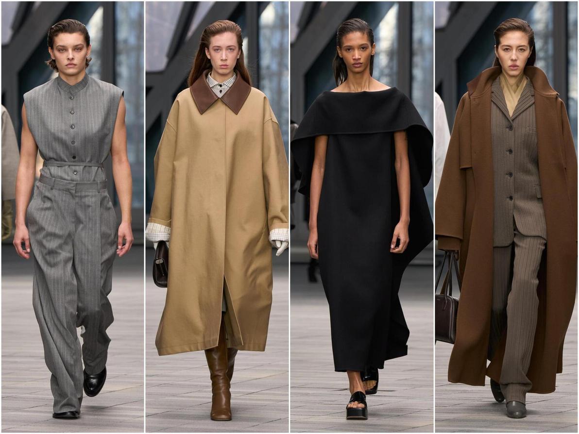 ורוניקה לאוני הציגה בקלווין קליין קולקציה מחויטת ומינימליסטית, המרפררת לשנות ה-70 וה-80 של המעצב (צילום: באדיבות המותג) קלווין קליין, תצוגת סתיו-חורף 2026-27 בשבוע האופנה בניו יורק