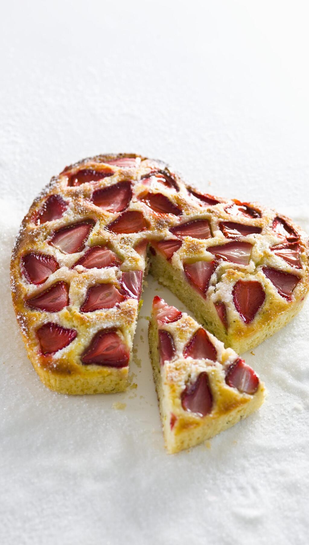 עוגת תות לימונית