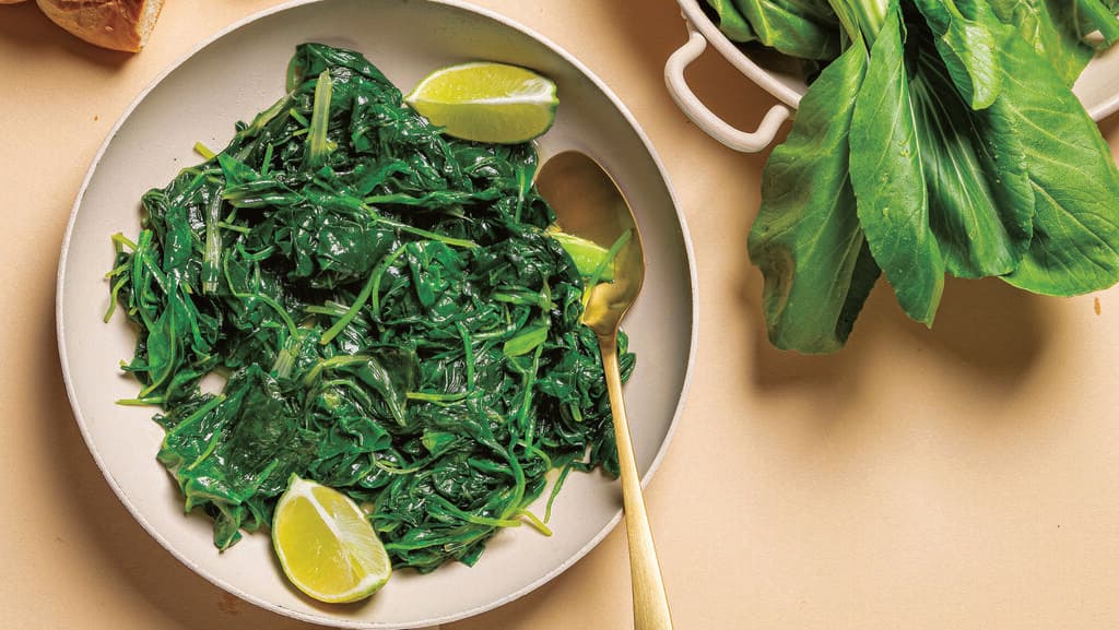 סלט ירוקים חם