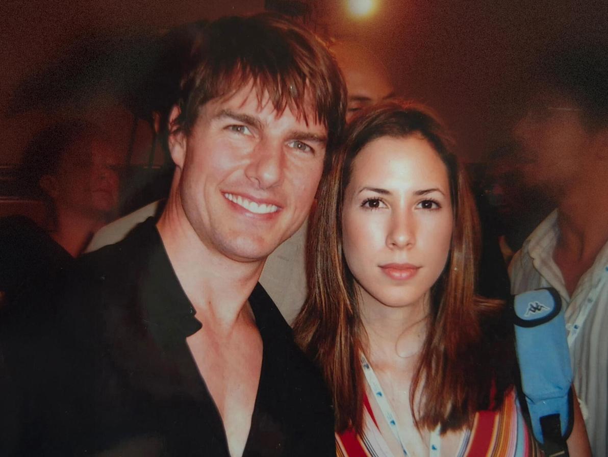 לא, זה תמונת AI. אני וטום קרוז (צילום: אלבום פרטי) יפעת מנהרדט וטום קרוז