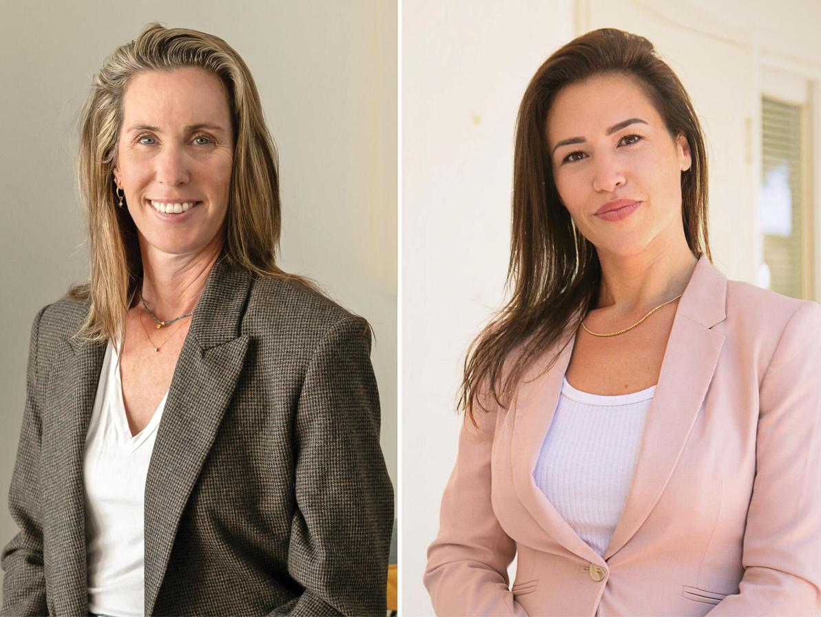 אמהות על הרצף. אתי אביטל (מימין) וחן הרטוב סדבון