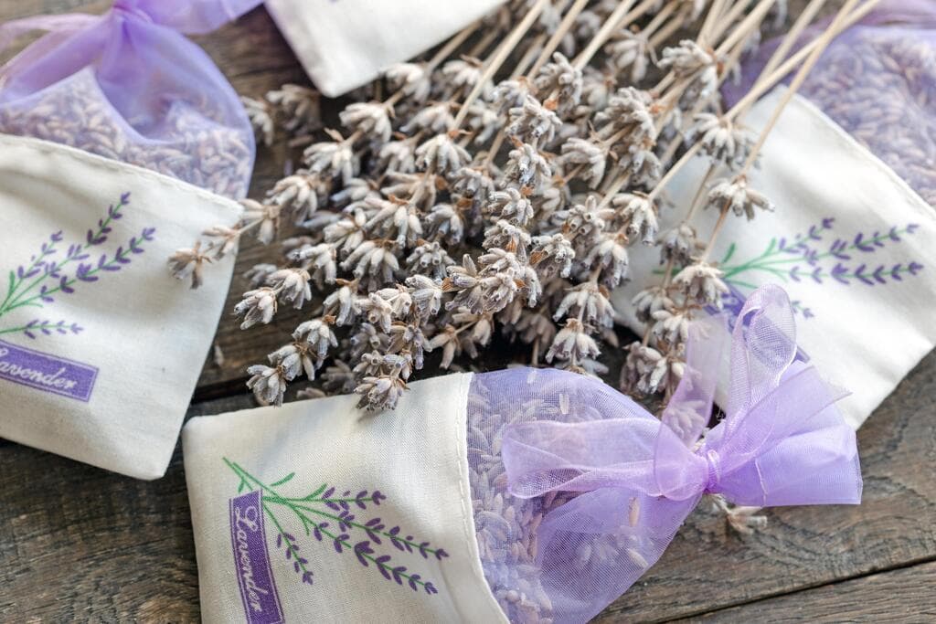 לבנדר מיובש בשקיק בד יכול לעזור לעורר את החוש הריח ולהרגיע (צילום: PhotoIris2021, shutterstock) לבנדר מיובש בשקיק בד יכול לעזור לעורר את החוש הריח ולהרגיע