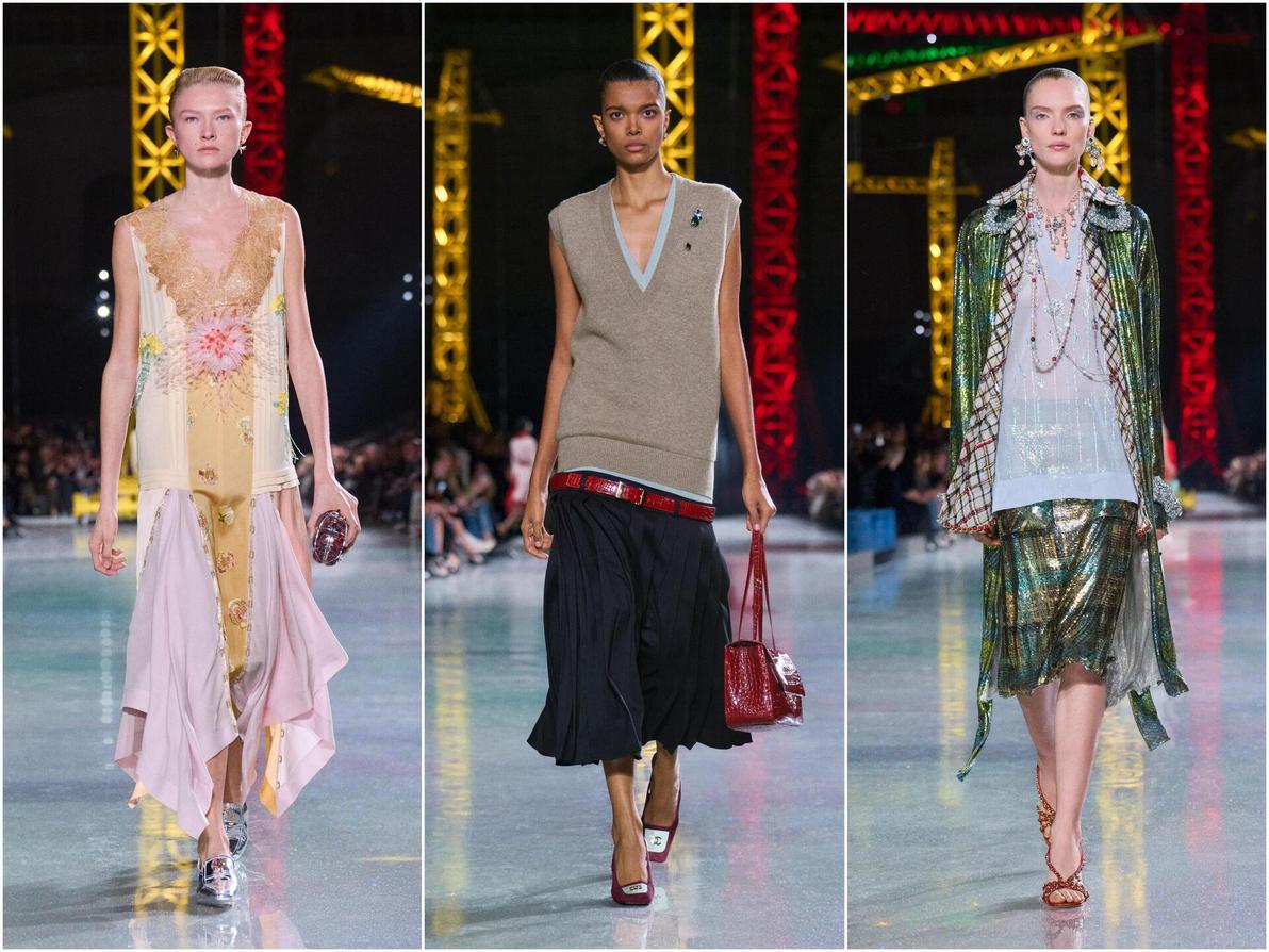 היו בה ציטוטים לתקופת הבל אפוק בפריז, הצללית הנערית שהדגימה שאנל וקו מותן נמוך שמדגדג את הירכיים (צילום: באדיבות שאנל) שאנל, תצוגת סתיו-חורף 2026-27 בשבוע האופנה בפריז