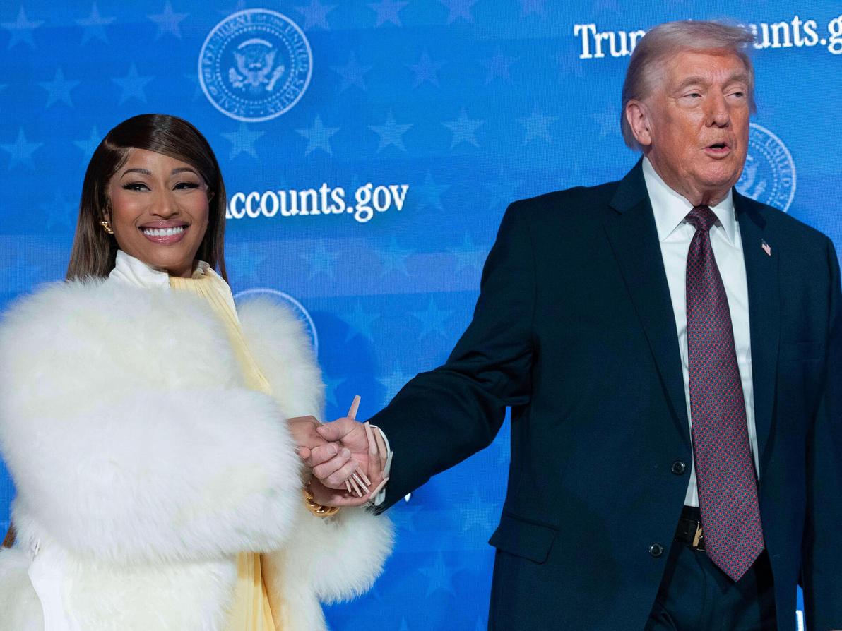 ניקי מינאז' ונשיא ארצות הברית דונלד טראמפ, 2026