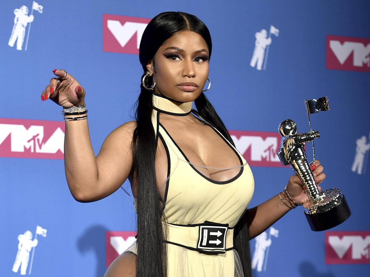 ניקי מינאז' בטקס פרסי MTV ל-2018