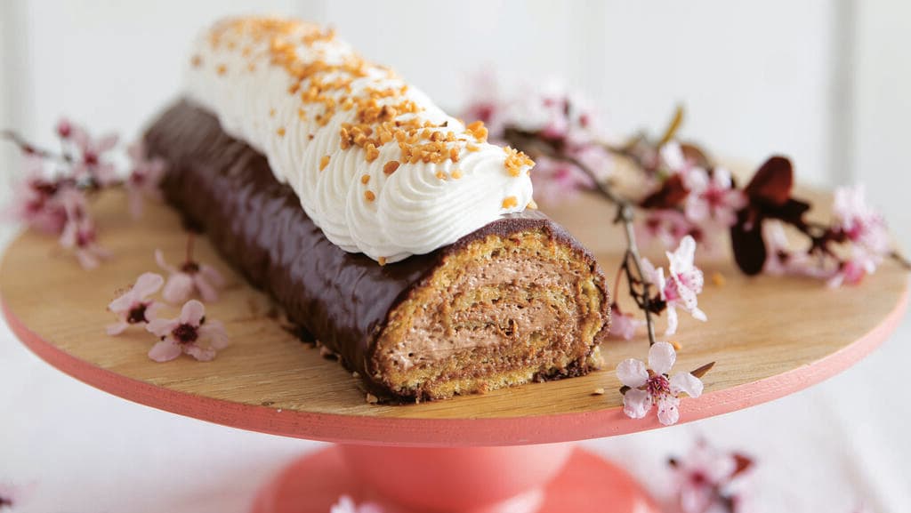 רולדת אגוזים במילוי קרם קפה וקוקוס