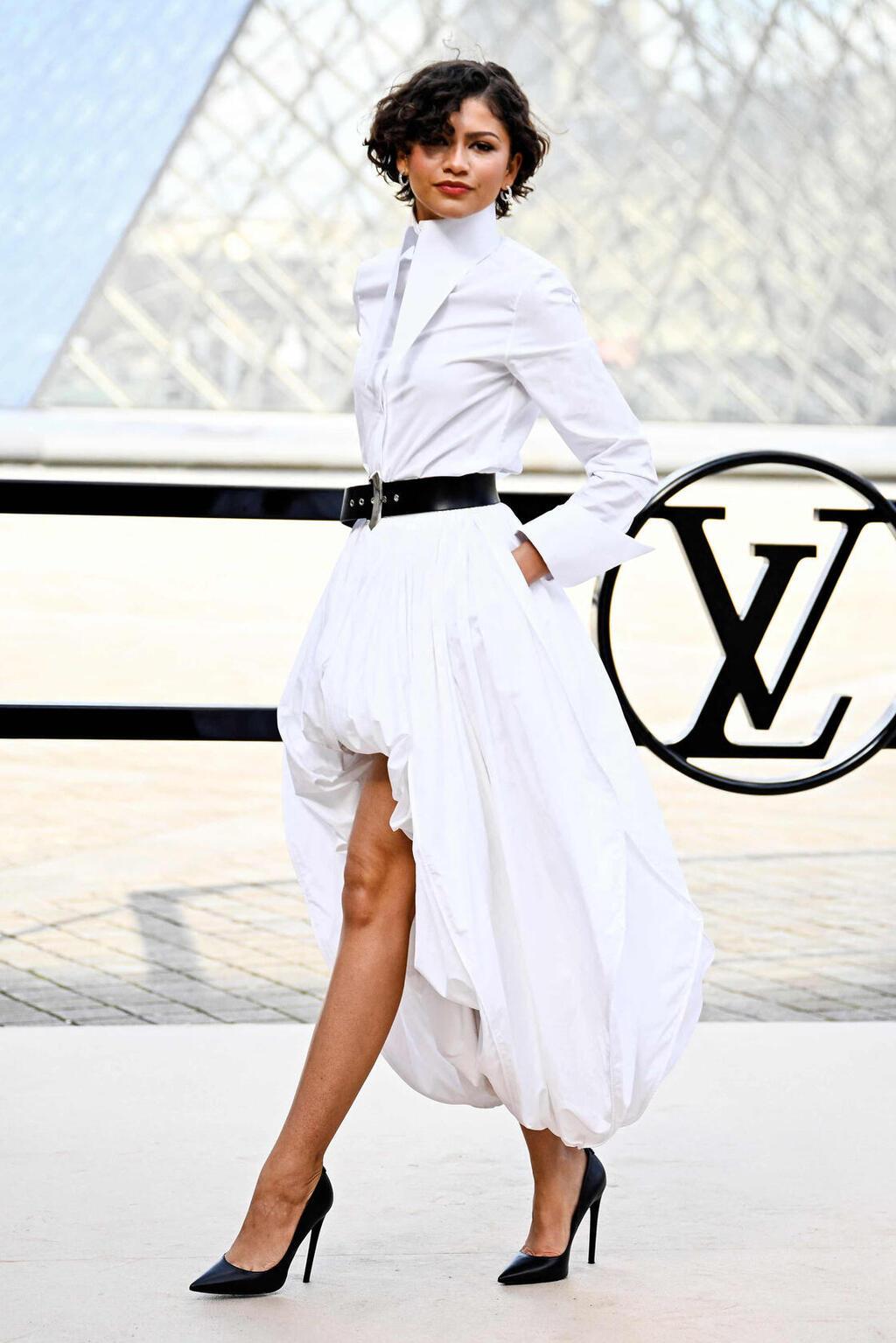 זנדאיה בתצוגת סתיו-חורף 2026-27 של לואי ויטון בפריז