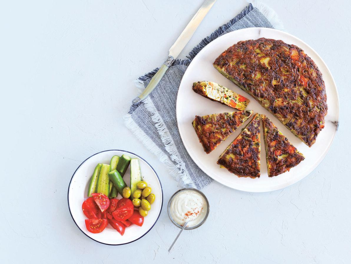 שאריות של ירקות מהמרק הפכו  לפריטטה עשירה