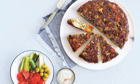 שאריות של ירקות מהמרק הפכו  לפריטטה עשירה