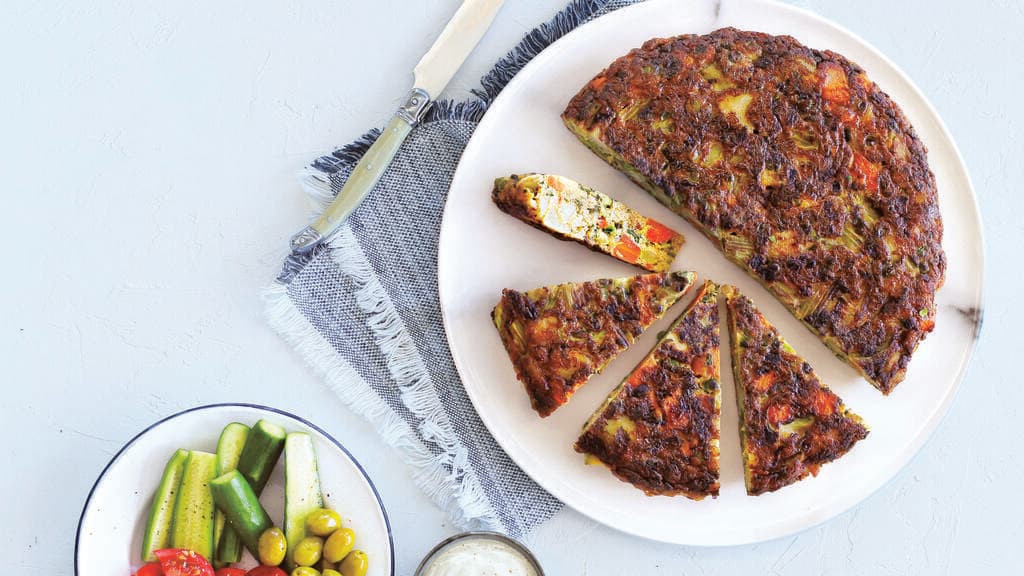 שאריות של ירקות מהמרק הפכו  לפריטטה עשירה