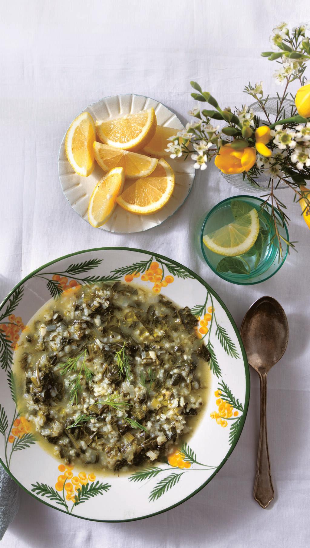 טבעוני: מרק תרד ואורז