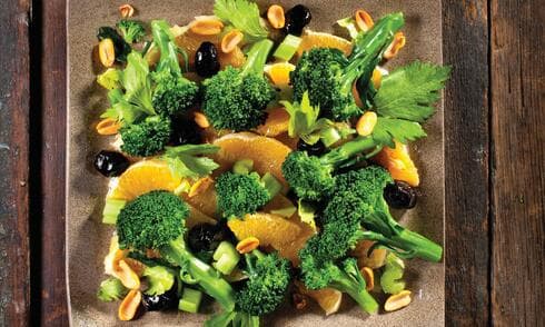 סלט ברוקולי ותפוזים