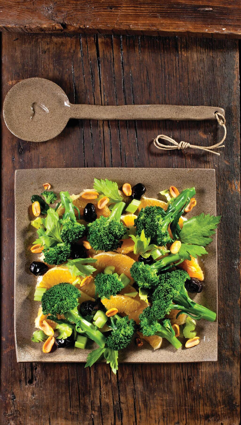 סלט ברוקולי ותפוזים