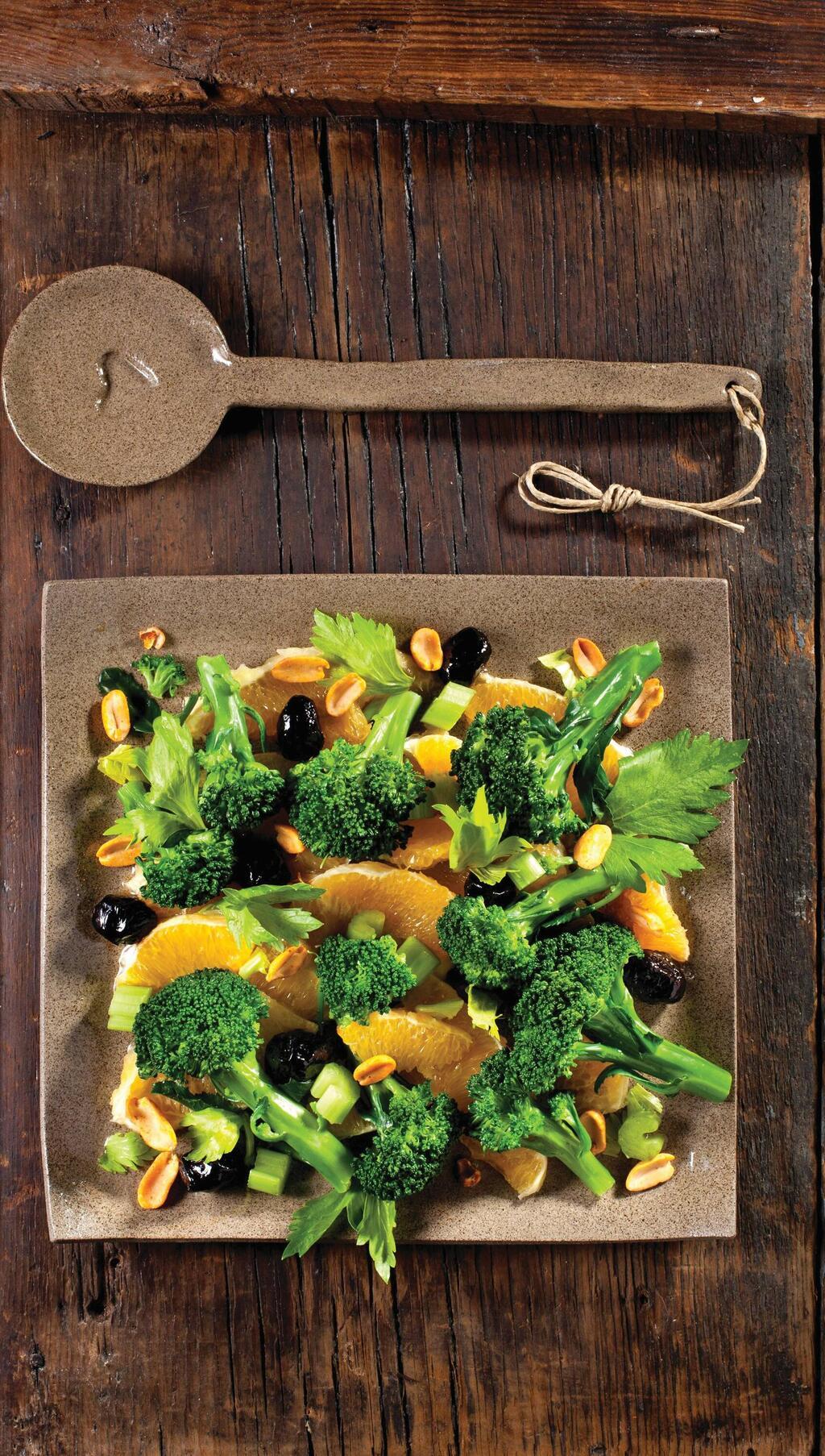 סלט ברוקולי ותפוזים