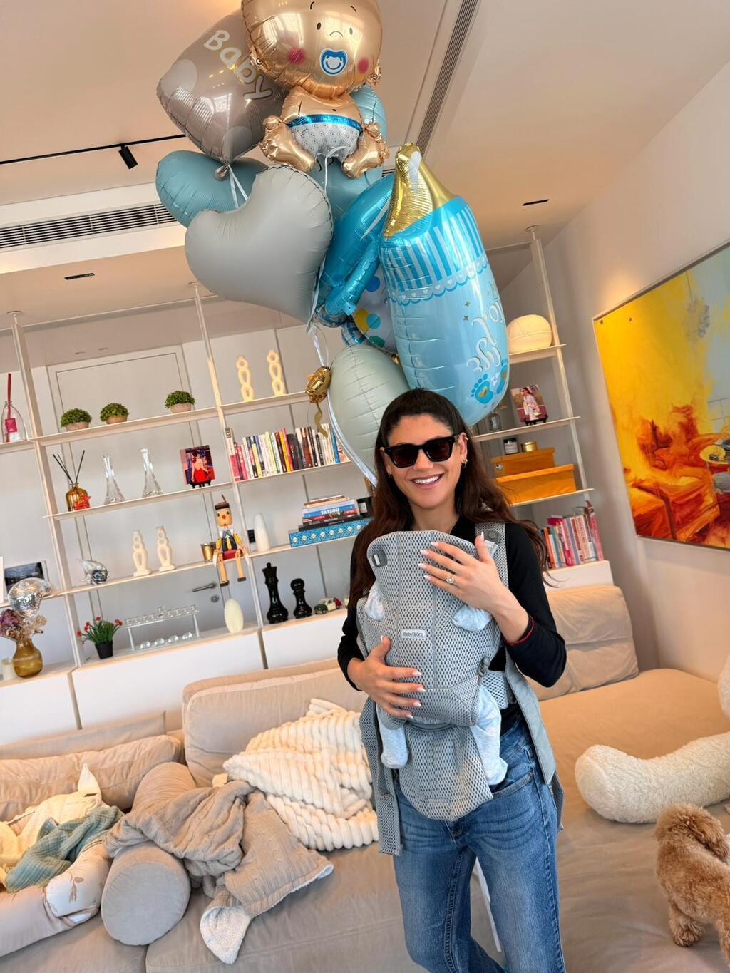 שלמור שטרוזמן ובנה התינוק