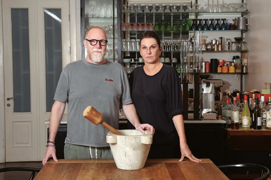 רותי ברודו עם בן זוגה גיא פולק