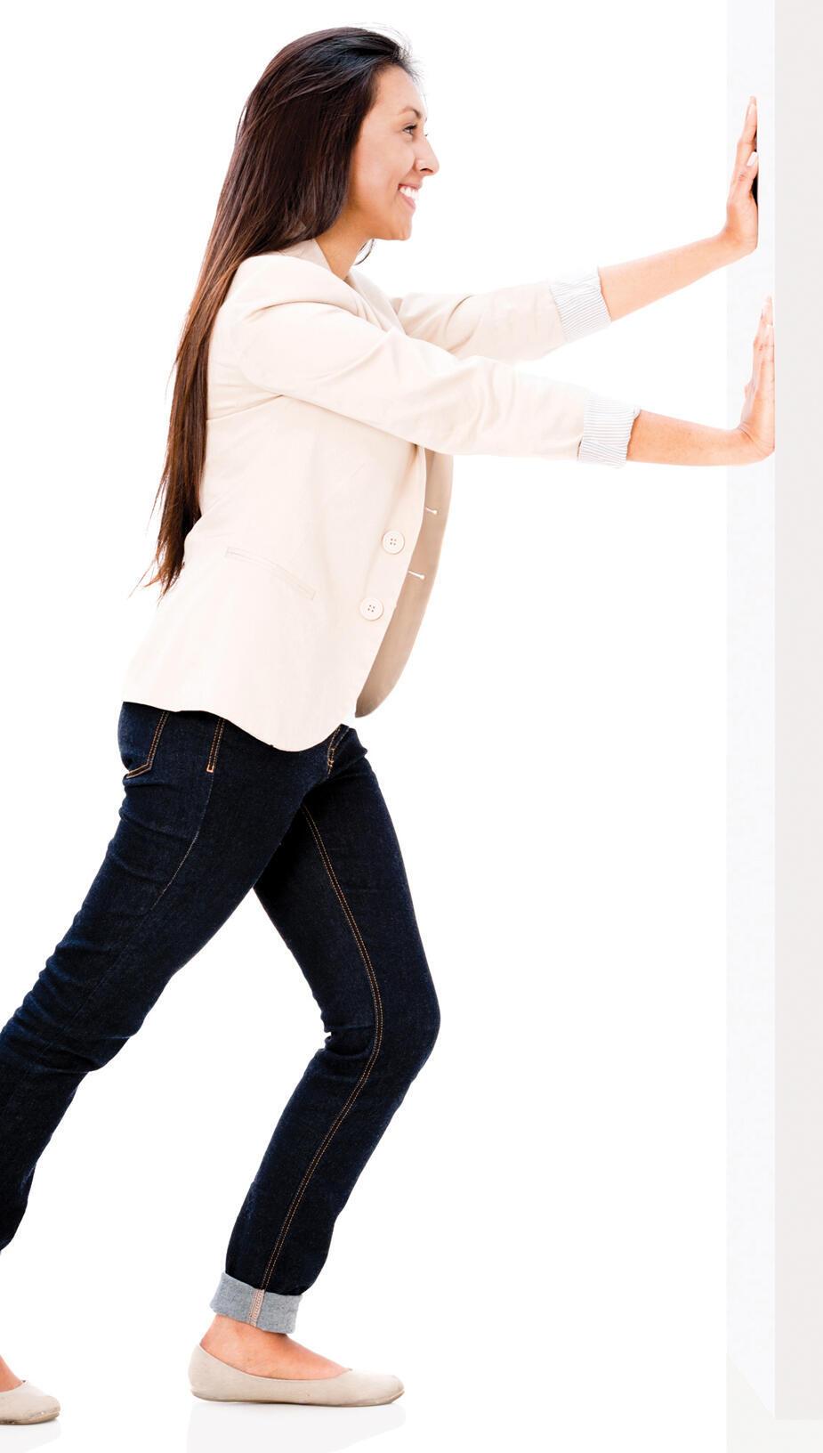 דחיפת קיר בכל הכוח תפעיל את המערכת הפרופריוספטיבית ותחזיר אותנו לסֶנטר שלנו (צילום אילוסטרציה: Shutterstock/ASAP Creative ) דחיפת קיר בכל הכוח תפעיל את המערכת הפרופריוספטיבית ותחזיר אותנו לסֶנטר שלנו