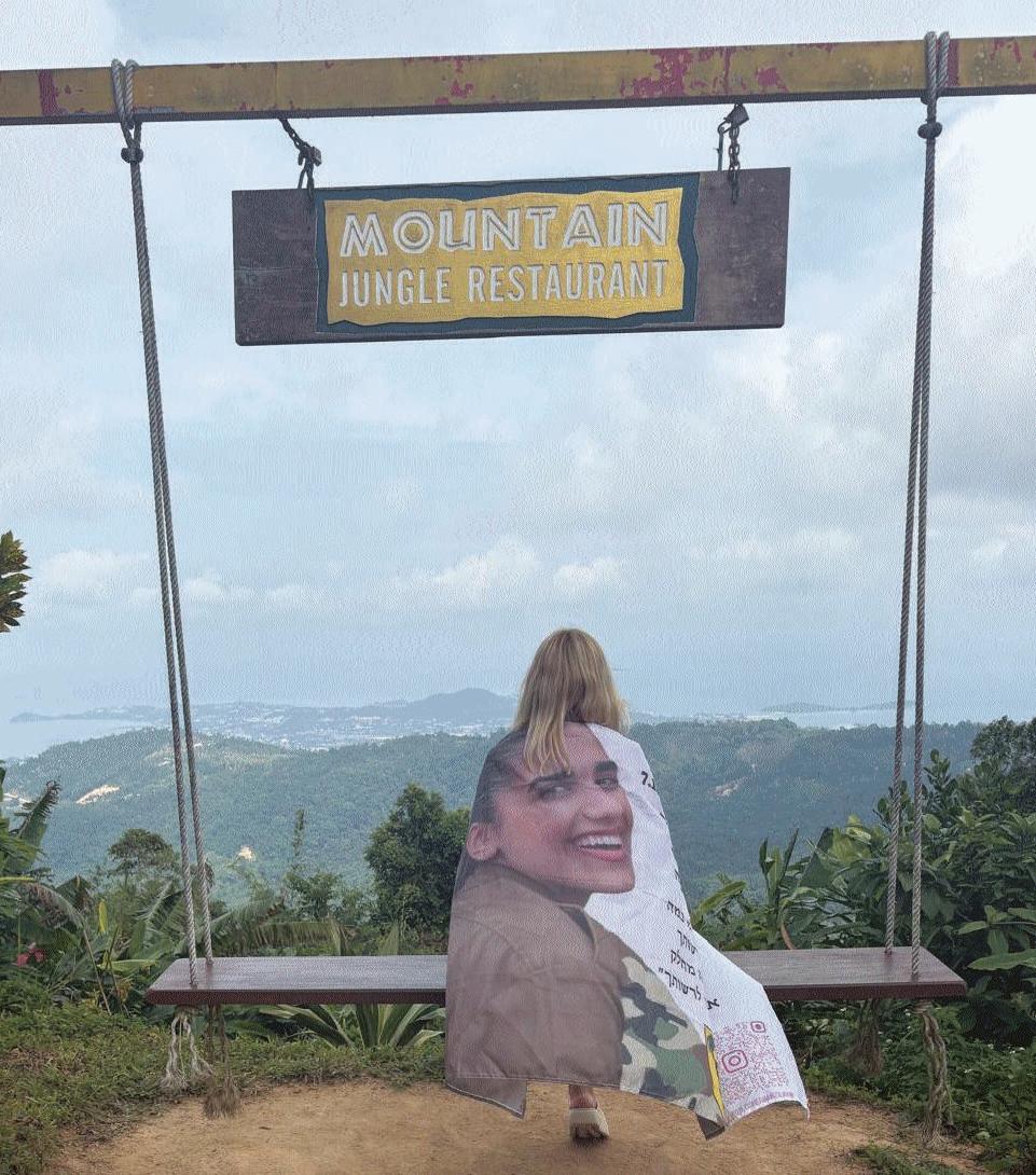 "בתאילנד יצאתי עם החברים של אושר למסיבות, הרמנו את הדגל עם התמונה שלה,"