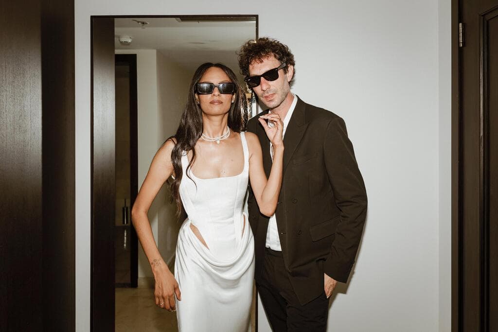 אורטל ואלון בחתונה