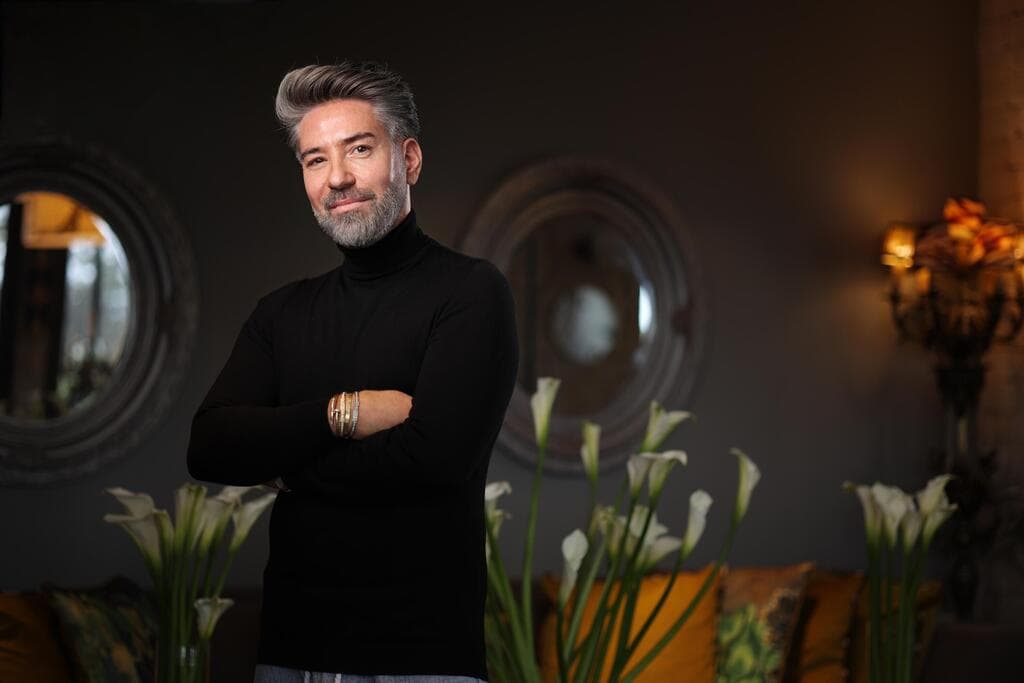 איציק כרסנטי בביתו