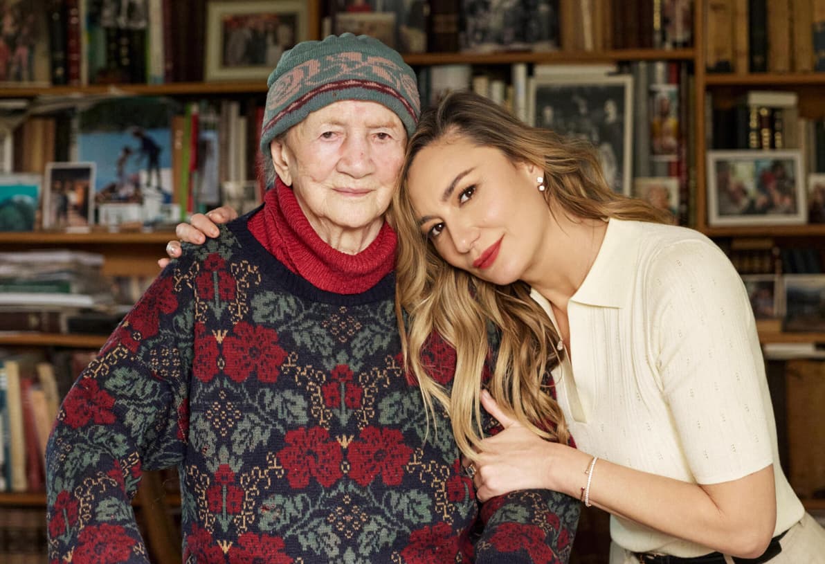 מיכל אנסקי וסבתה חנה גבריהו