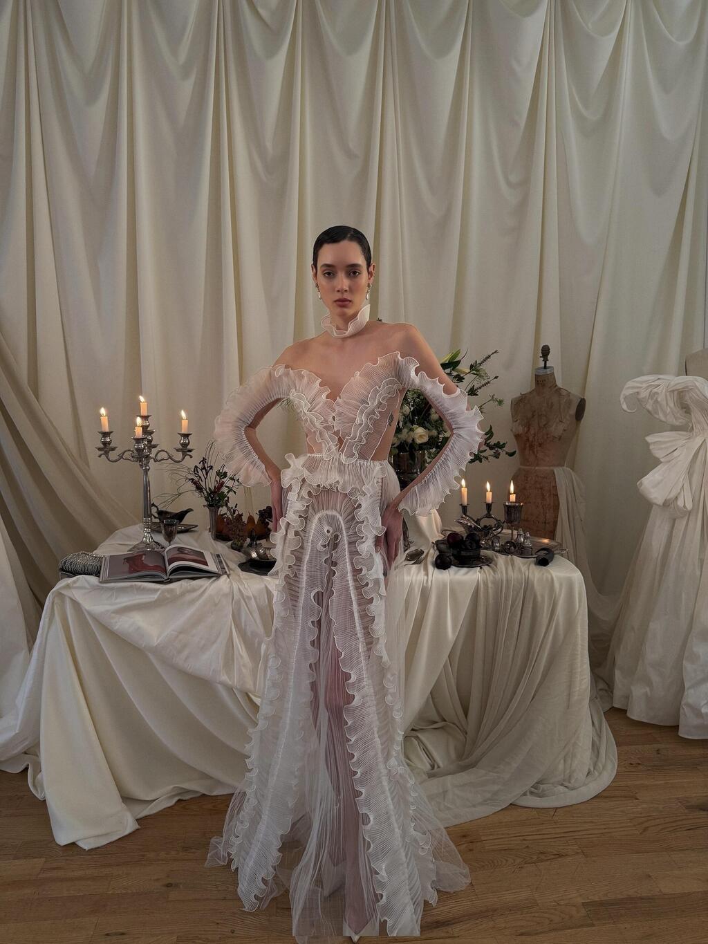 התצוגה של אלון ליבנה בשבוע האופנה לכלות בניו יורק (צילום: אלון ליבנה) התצוגה של אלון ליבנה בשבוע האופנה לכלות בניו יורק, 2026