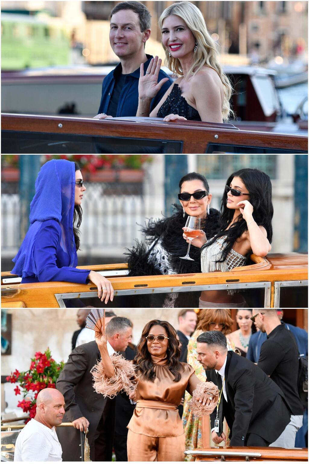 איוונקה טראמפ וג'ארד קושנר, קיילי, קריס וקנדל ג'נר, אופרה ווינפרי מגיעים לחתונה של לורן סנצ'ז וג'ף בזוס בוונציה, 2025