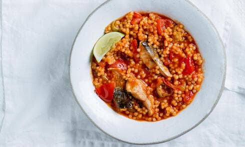  שרבה פתיתים ודגים בסיר אחד