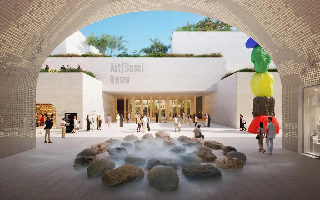הגושפנקה - ארט באזל (הדמיה באדיבות Herzog & de Meuron) Al-Maha Island פרויקט שאפתני
