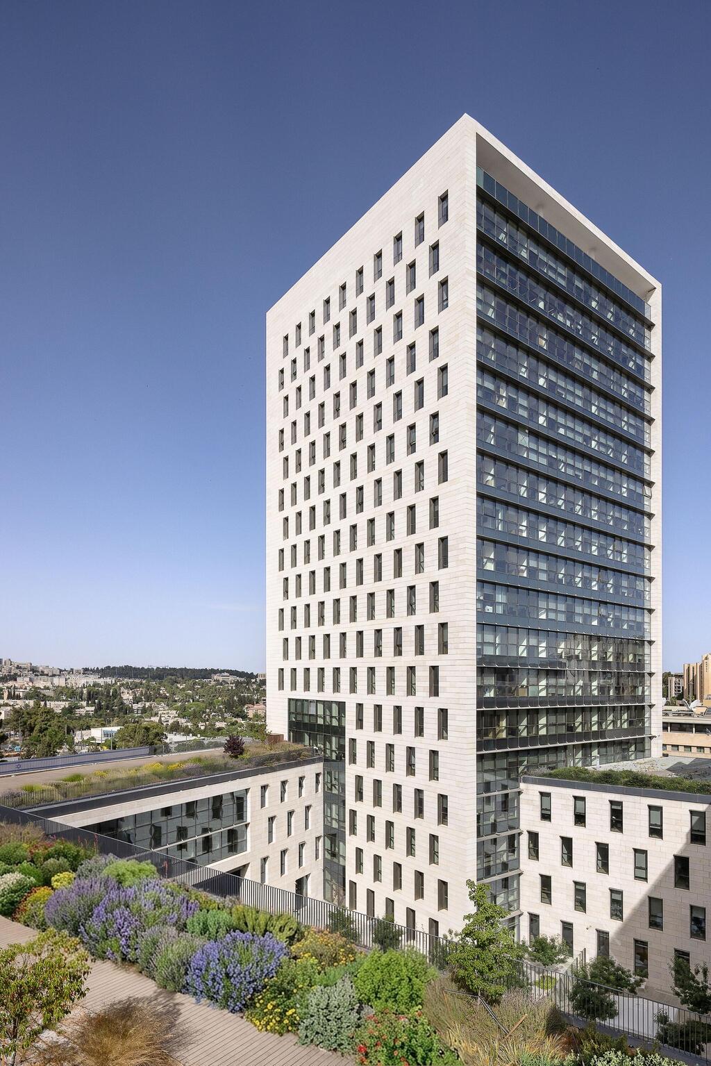 חלק מקריית הלאום (צילום: עומרי אמסלם) משרד המשפטים, תכנון: מן שנער אדריכלים
