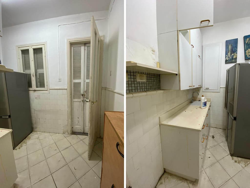 הדירה לפני השיפוץ (צילום: מארה גני) הדירה לפני השיפוץ