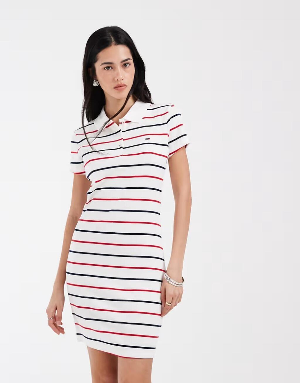 305 שקל, טומי ג'ינס באסוס (צילום: https://www.asos.com) שמלת פולו של טומי ג'ינס באסוס, אביב-קיץ 2026