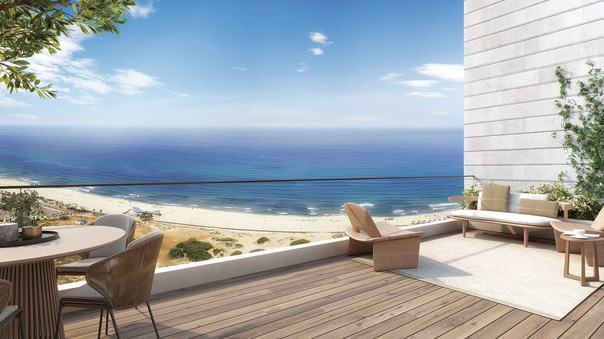 פרויקט צרפתי sea&park בשכונת פארק הים בבת ים (הדמיה: view point) פרויקט צרפתי sea&park בשכונת פארק הים בבת ים