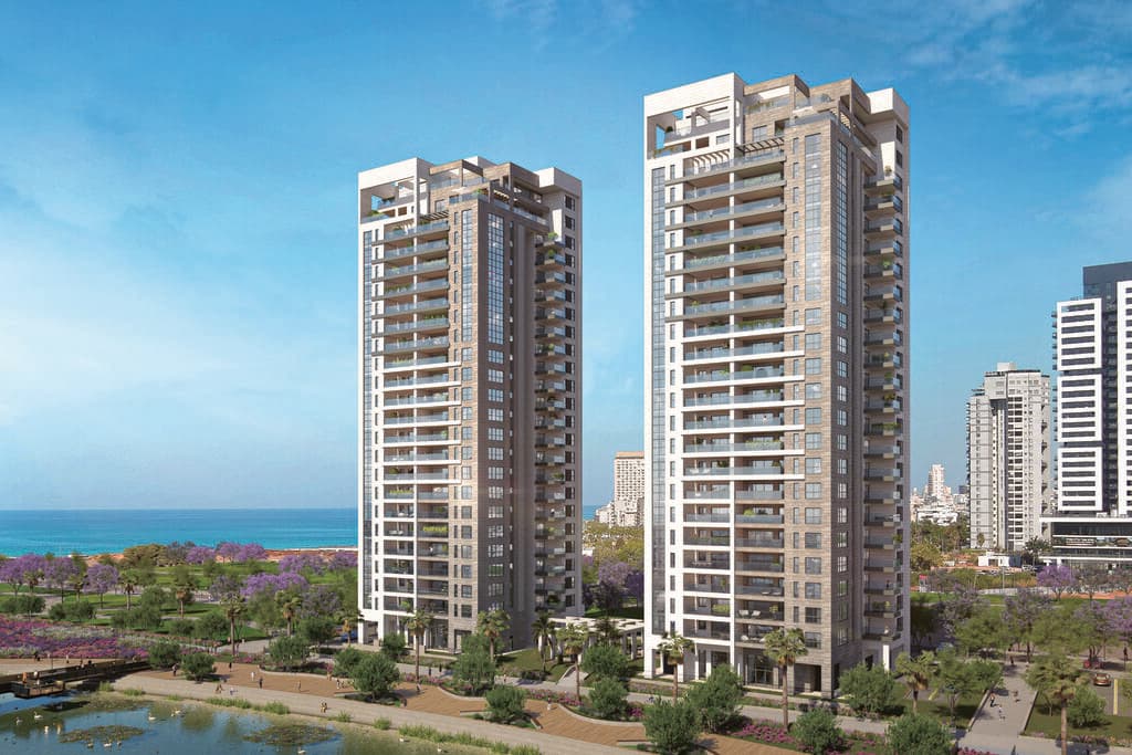 שלב ב' בפרויקט צרפתי sea&park בשכונת פארק הים בבת ים (הדמיה: view point) שלב ב' בפרויקט צרפתי sea&park בשכונת פארק הים בבת ים