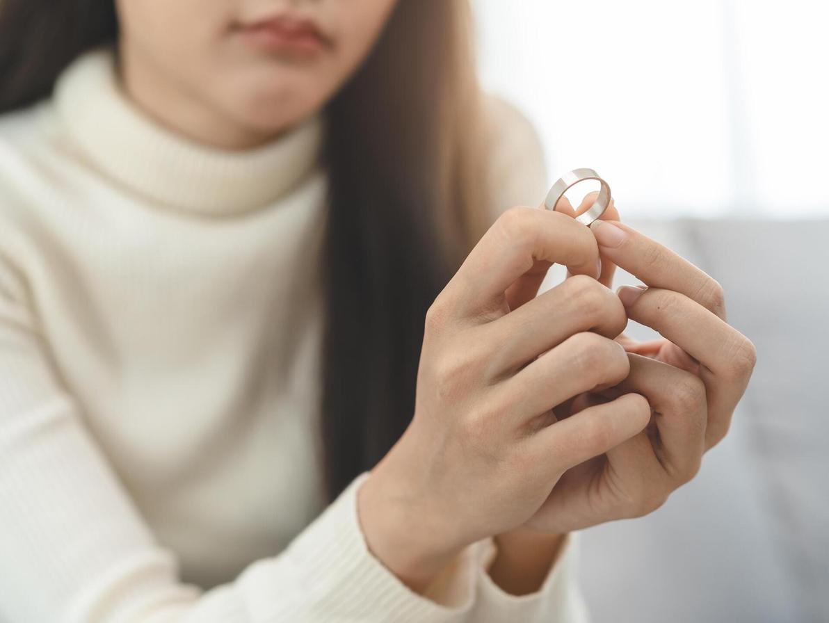 אלמנוּת היא סיפור אחר (צילום: Shutterstock) אישה אוחזת בטבעת נישואין