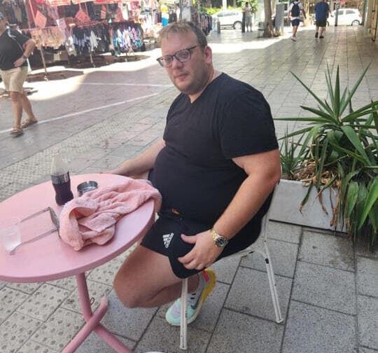 יעקב צ'חנובר לפני הניתוח (צילום: אלבום פרטי) יעקב צ'חנובר לפני הניתוח
