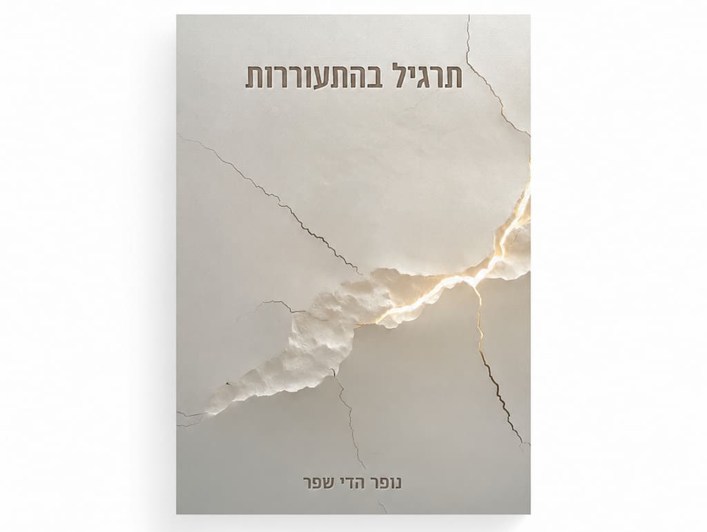 "לא ידעתי לפתוח קובץ וורד במחשב". הספר "תרגיל בהתעוררות" של נופר שפר (עטיפת ספר) הספר "תרגיל בהתעוררות" של נופר שפר