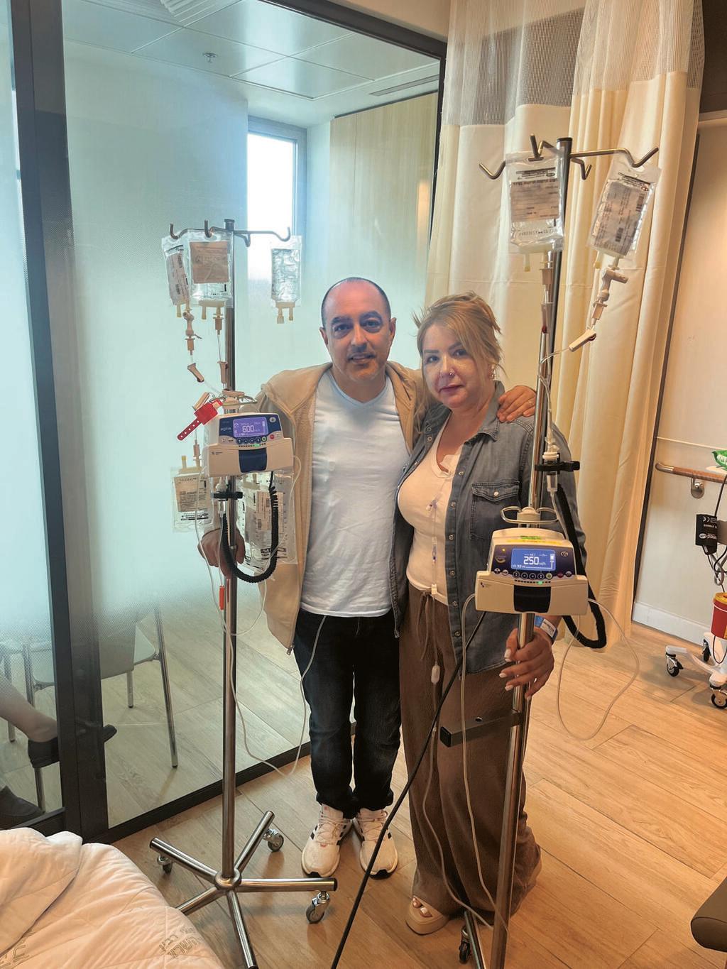 אתי וליאור זוהר במהלך הטיפולים (צילום: אלבום פרטי) אתי וליאור זוהר במהלך הטיפולים