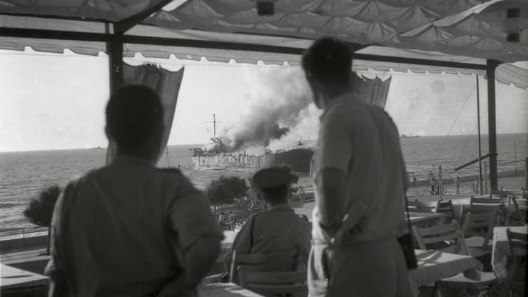 הפגזת האלטלנה מול חופי תל אביב. יוני 1948