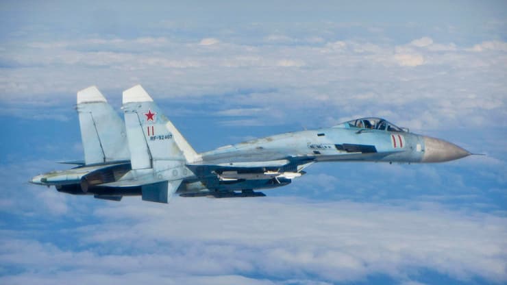 סוחוי Su-27 רוסי. הרוסים הגבירו פעילות באזור